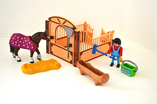 PLAYMOBIL 5108 - Cavallo Shire Con Box E Accessori, Giocattolo Per Bambini Da 4 Anni - 3