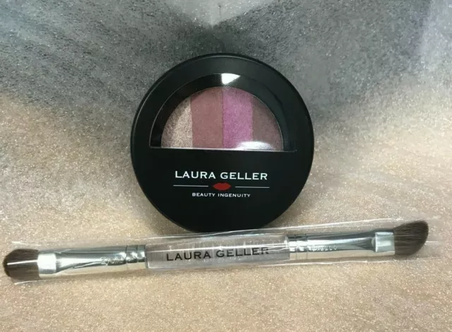 Laura Geller Baked Eye Dreams Pink Sunset .18oz Eye Shadow Quad w/FREE Brush!