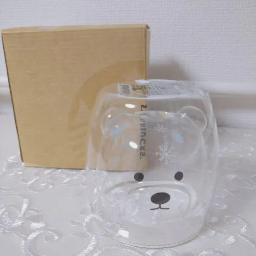 Starbucks Double Wall Glass Bear daily necessities kitchen [new and unused item]