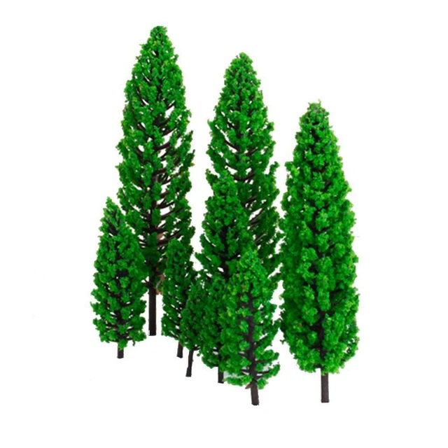 SCALE MINIATURE GREEN Model Trees for Architecture Train Railway ...