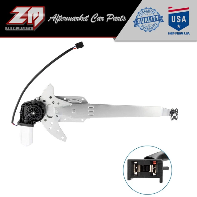 TRQ Front Power Window Regulator With Motor - Driver Side Left For Chevy Silverado & GMC Sierra