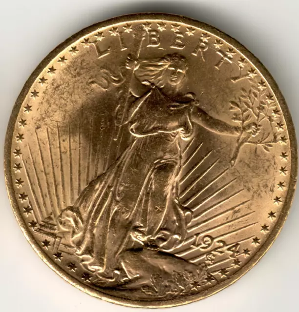 USA - 1924P - 20$ St. Gaudens - Double Eagle - with motto - #11391RG