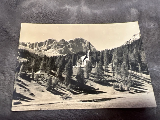 Cartolina - Vigo di Fassa Chiesa S. Giuliana 1957