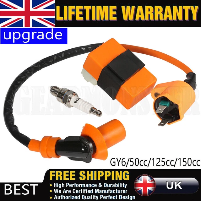 Racing Ignition Coil Spark Plug CDI Box Set For GY6 50cc 125cc 150cc Scooter ATV
