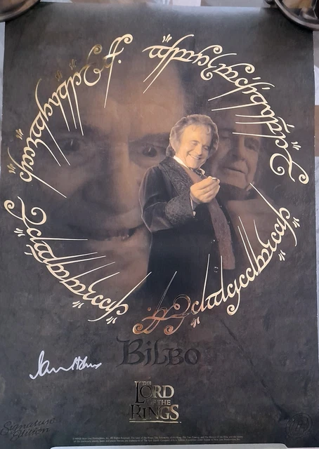 Ian Holm. Bilbo Baggins. Signed Lord Of The Rings Ltd Edn Art Print + COA