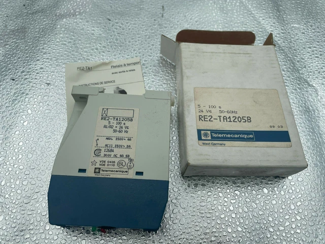 Telemecanique Time Relay RE2-TA1205B/24V/5-100 Sec