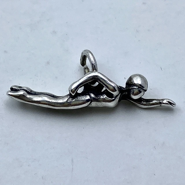 JAMES AVERY RETIRED Silver Frog And Swimmer Charms Plus Rabbit