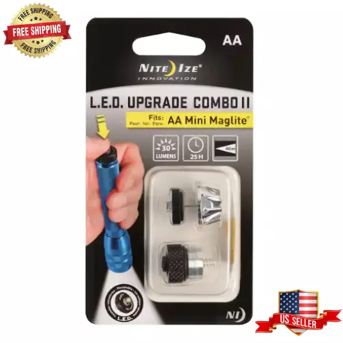 Led Combo Upgrade Kit II Mini Maglite AA Flashlight  New