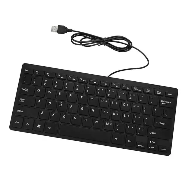 Filaire Mini USB Clavier 78 Touches Muet Clavier Multimédia Pour Ordinateur