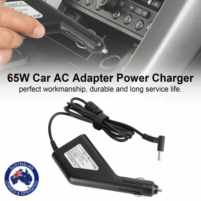 65W 4.5x3.0mm 19.5V 3.33A Car AC Adapter Power Charger Fir For HP Laptop AU