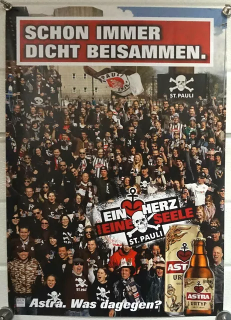 Astra Urtyp Bier Beer Werbeschild Plakat Poster Kiez St. Pauli Hamburg NEU