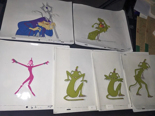 VINTAGE EWOKS animation cels BACKGROUND production art  Star Wars Animated I8