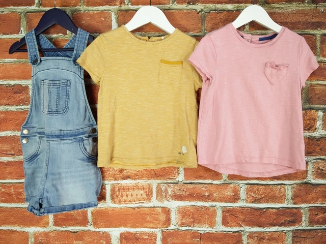 Pacchetto Ragazze Età 4-5 Anni Next M&S Gommoni Estate Cuore Casual 110Cm