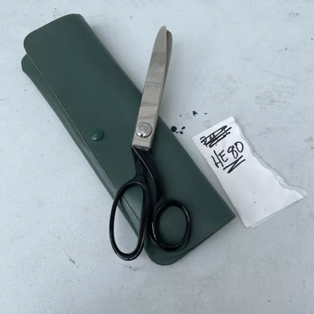 Vintage Wiss Pinking Shears Scissors 1940s Model C  Leather Case