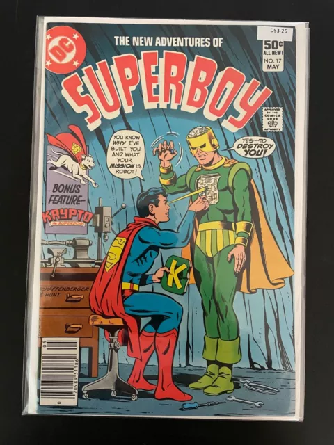 New Adventures of Superboy 17 High Grade 9.0 DC Comic Book D53-26