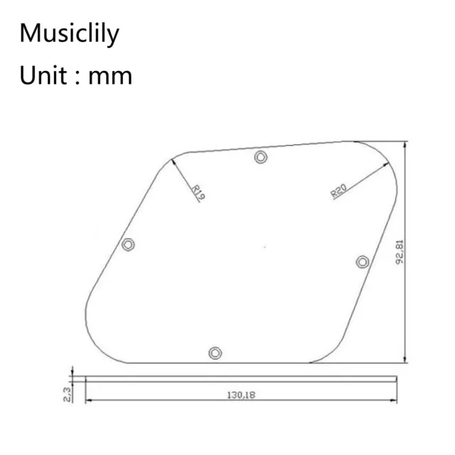 Musiclily Pro Cream Back Plate & Switch Cavity Cover For China Epiphone Les Paul 3