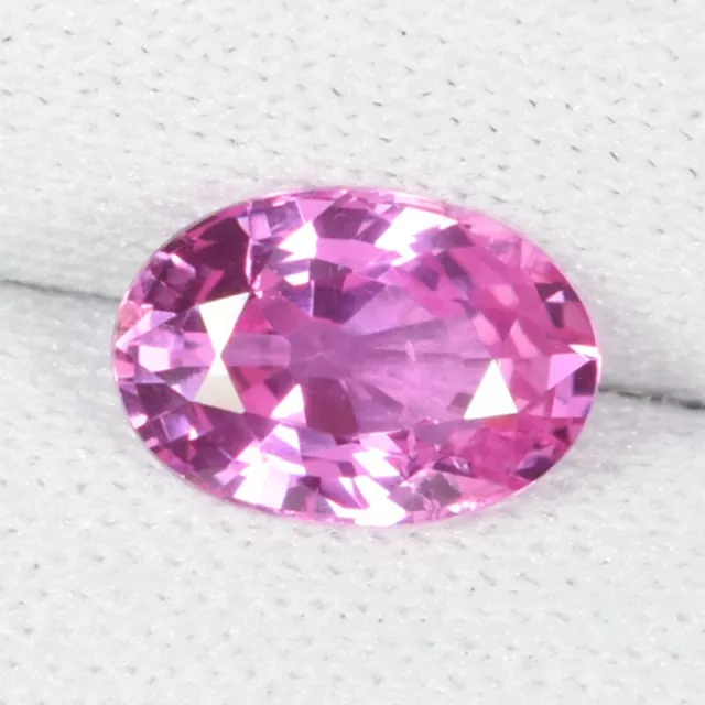 1.38 ct ULTRA RARE TOP LUSTER NATURAL PINK SAPPHIRE SRI LANKA Oval - See Vdo ER