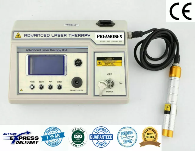 Advanced Software Computerised laser therapy with 60 Presets Prog. LCD Unit