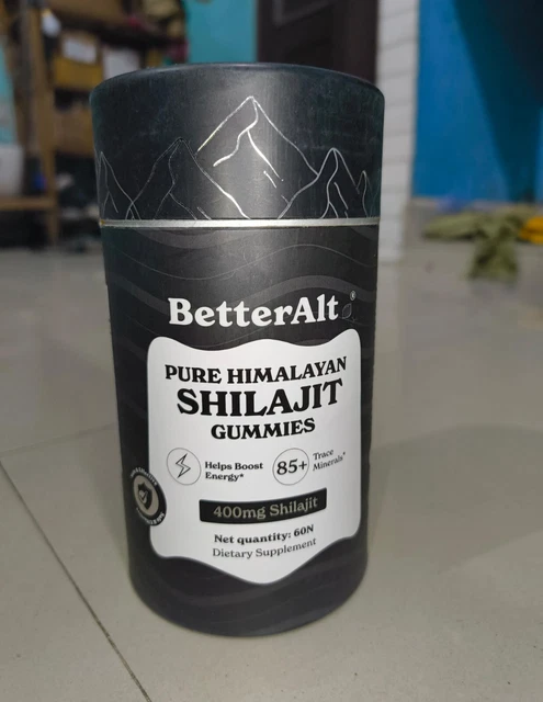 100% PURE BETTER Alt Himalayan Shilajit 60 Gummy ,Organic,Extremely ...