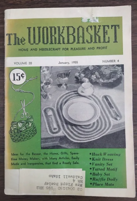 De colección The Workbasket Volume 20 de enero de 1955 Número 4