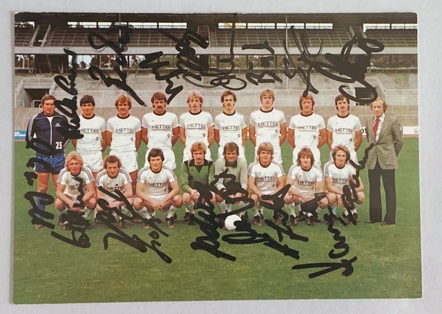 Karlsruher SC KSC Mannschaft 78/79 Autogrammkarte original signiert (Oy-2554