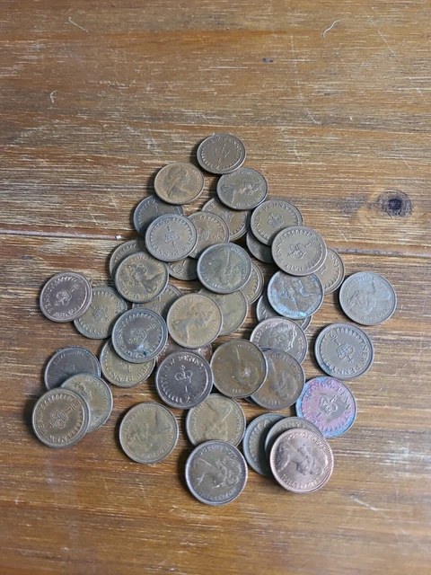 40 Mixed New Half Penny Coins Joblot