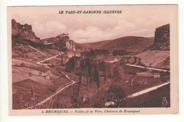 Cpa 82 - Bruniquel: Valley Of The Vère - Castle (Tarn-Et-Garonne) Unwritten