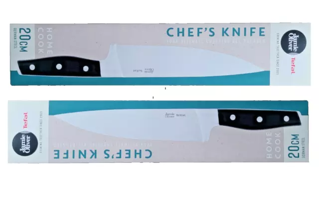 Tefal Jamie Oliver Chefmesser Kochmesser 20cm Ultrascharf Einzigartiges Design