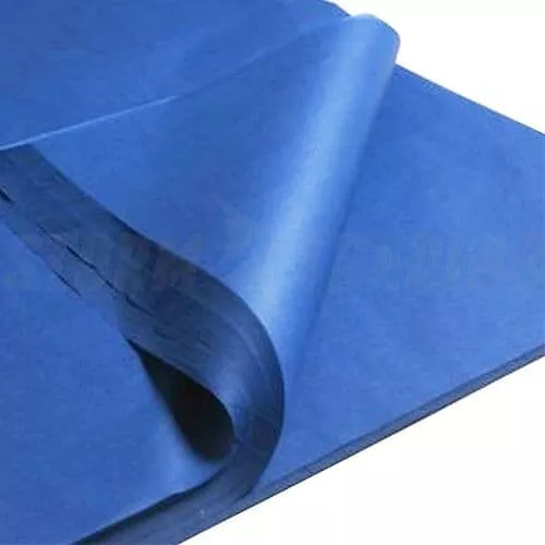 480 x BLAU Stoffpapier/Geschenkverpackung/Verpackungspapier Blätter 18x28""!!!