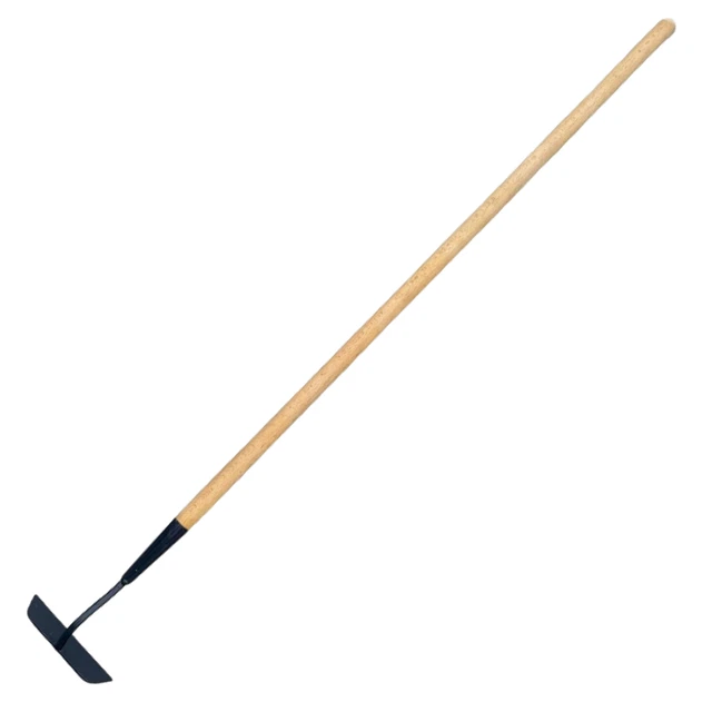 Houe de jardin avec râteau en métal-caoutchouc, binette à main pour le jardinage, désherbage