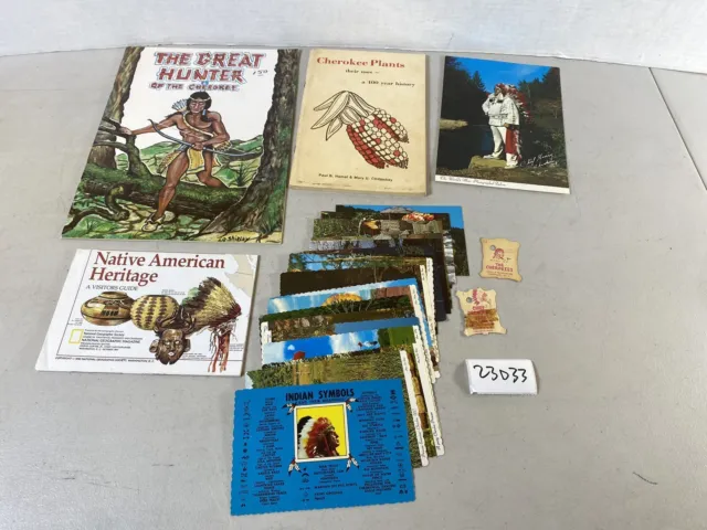 Native American Indian Cherokee Books Postcards Lot 23D33