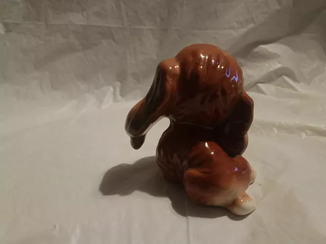 Adorable Vintage 1960S Ceramic Cocker Spainel Kreiss Japan Dog Figurine 2