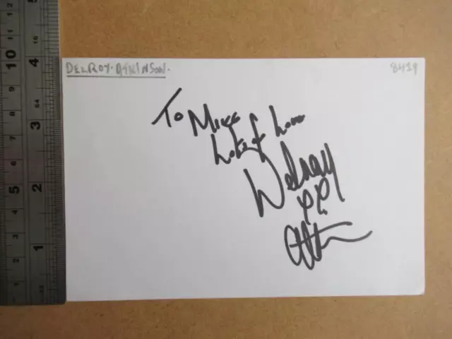 Delroy Atkinson   Original Autograph (file SB2)