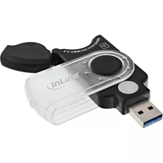 InLine USB 3.0 Mobile Card Reader, für SD, SDHC, SDXC, microSD