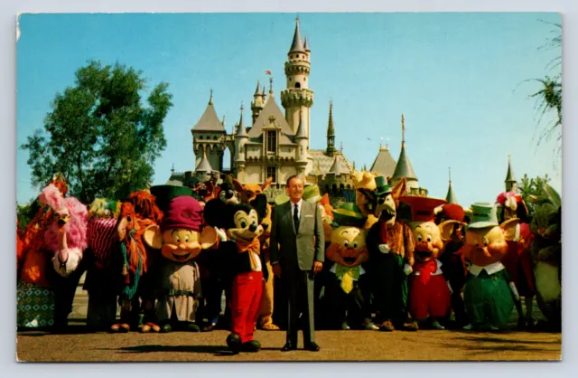 Vintage Postcard Disneyland Magic Kingdom Sleeping Beauty's Castle