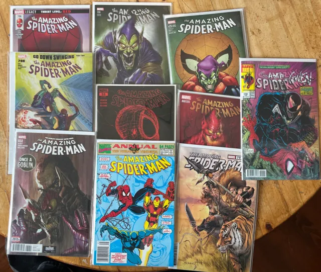 amazing spiderman comic book lot Spidergwen 25 lenitcular, parrillo, alex ross