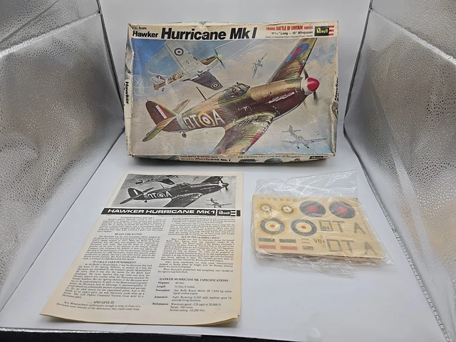 REVELL 1/32 HAWKER Hurricane Mk1 Battle Of Britain Box And Paperwork £ ...
