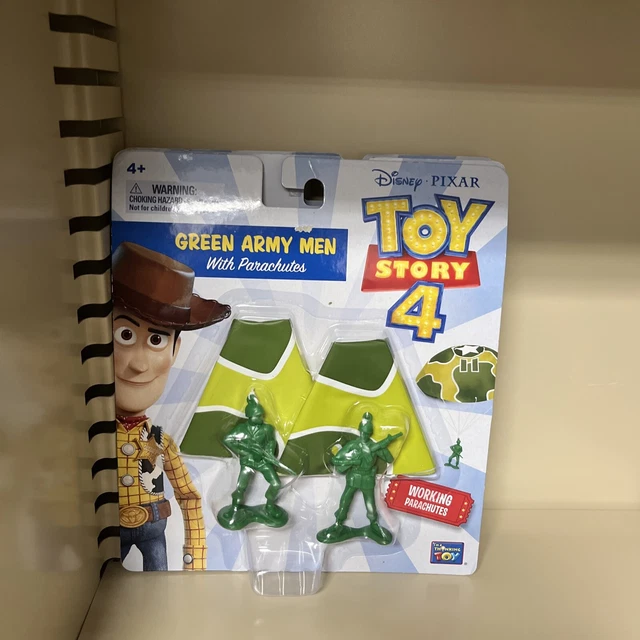 Disney Pixar Toy Story 4 Movie Green Army Men with Working Parachutes