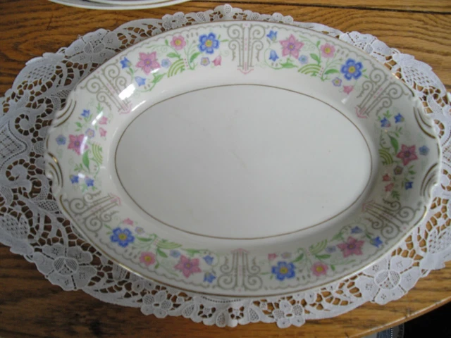 Vintage Syracuse China Old Ivory O.P.Co. BLOSSOM TIME 14" Platter ~