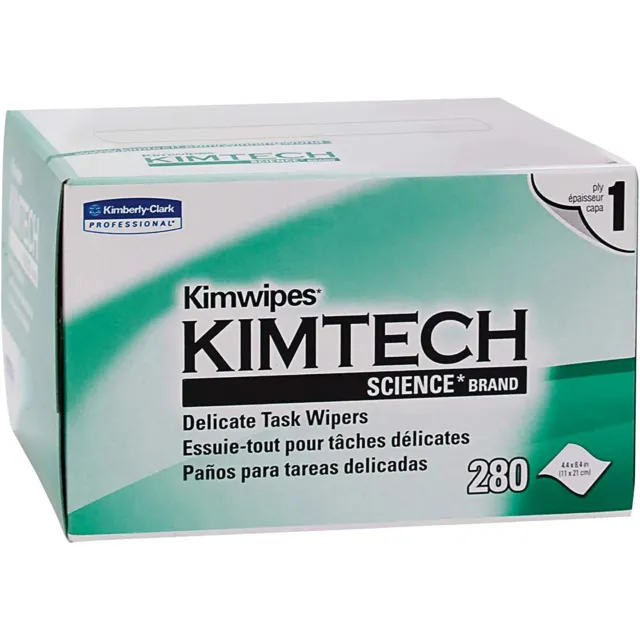 Kimtech Science 34155 Delicate Task Wipes 4.4 in. x 4.8 in. (Box of 280)