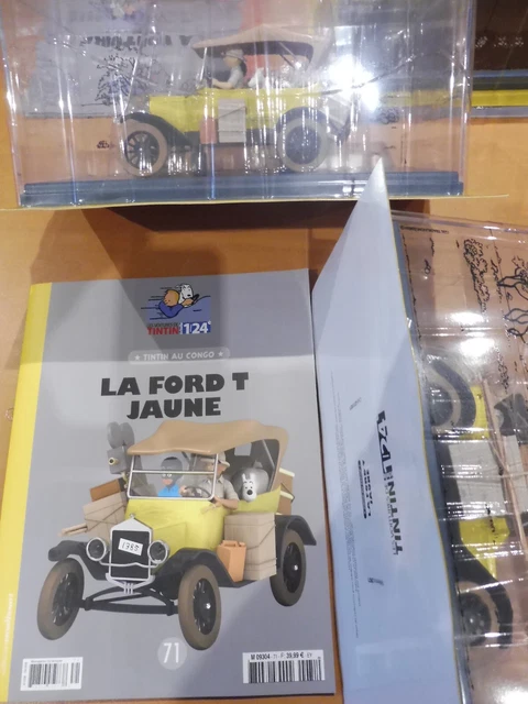 Voiture Tintin 1/24 Hachette - Fascicule N°58 Inclus - Neuf Sous Blister - Collection