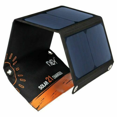 USB Cargador Solar Portátil Plegable con equipo de Camping paneles solares para teléfono 21W