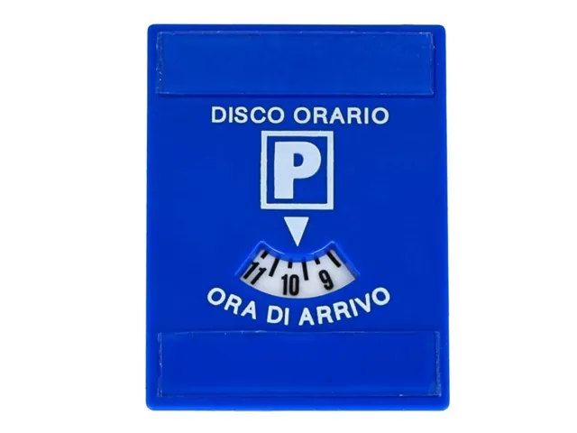 DISCO ORARIO ELETTRONICO / AUTOMATICO con Adesivo in Italiano EUR 17,49 -  PicClick IT