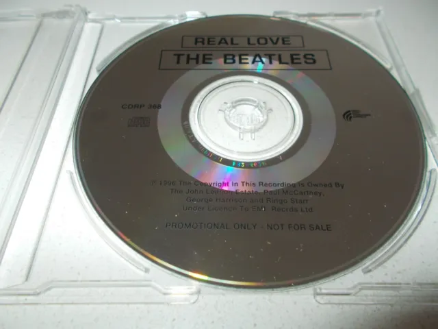 The Beatles - Real Love - Very Rare Oz 1 Trk Promo Cd - Vgc - ## 100 Only ##