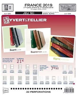 Jeu Yvert et Tellier France SC 1er semestre 2019