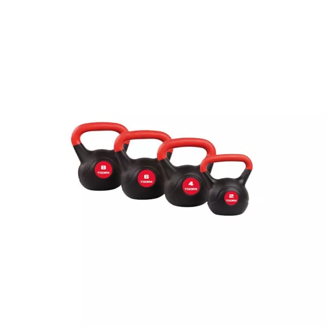 KETTLEBELL KG. 2-4-6-8 TOORX HOME FITNESS pesi palestra allenamento