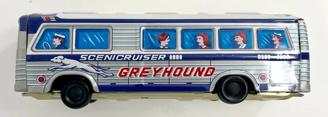 MSS JAPAN TIN TOY - AUTOCAR BUS GREYHOUND - JOUET ANCIEN EN TOLE LITHOGRAPHIÉE | eBay