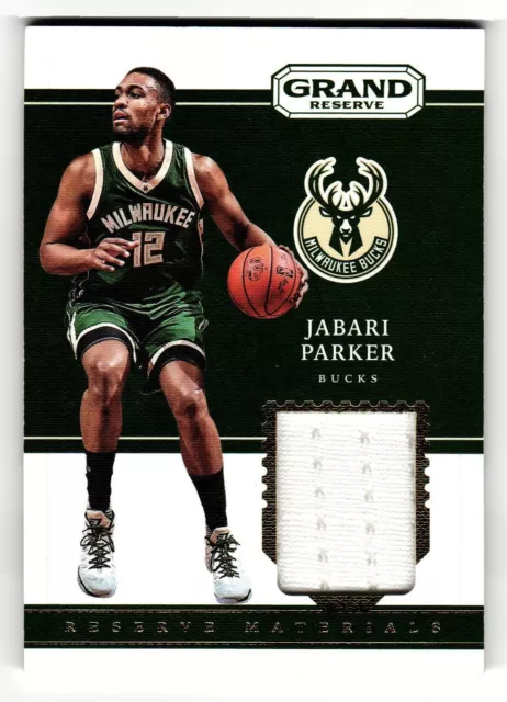 2016-17 Panini Grand Reserve Reserve Materials Milwaukee Bucks Jabari Parker /35