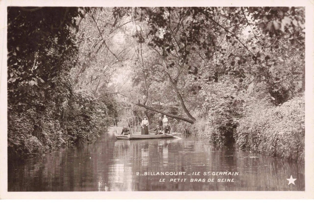 92 - BILLANCOURT - S04366 - Ile St Germain - Le Petit Bras de Seine - Barque - L