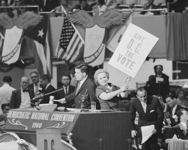 8x10 Black & White Art Print 1960 Katie Louchheim Democratic National Committee